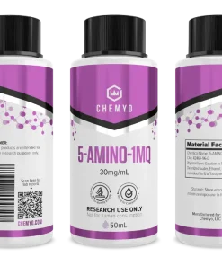 5-AMINO-1MQ group product shot with induction seal – Chemyo