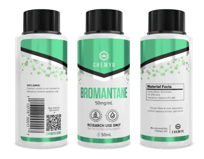 Bromantane group product shot with induction seal – Chemyo