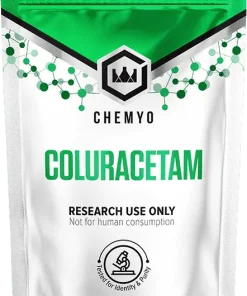 Coluracetam powder 1g front label – Chemyo research grade nootropic