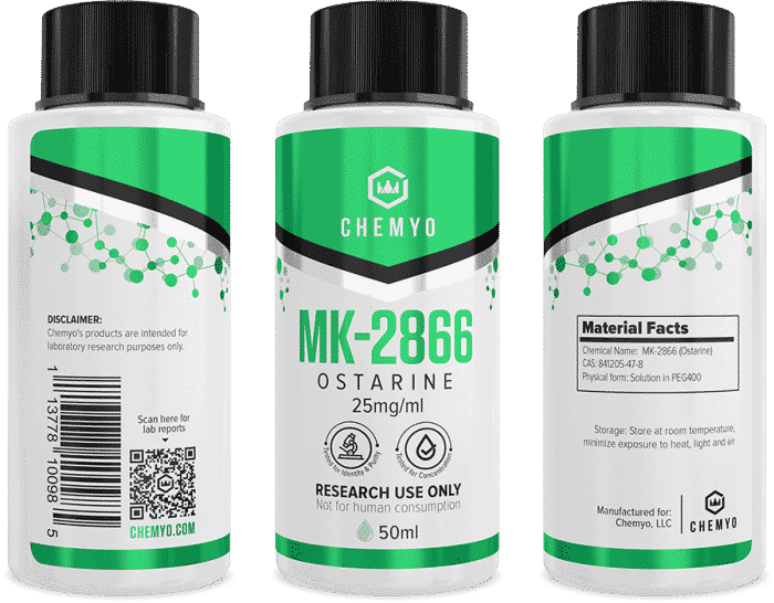 MK-2866 Ostarine group product shot with induction seal – Chemyo
