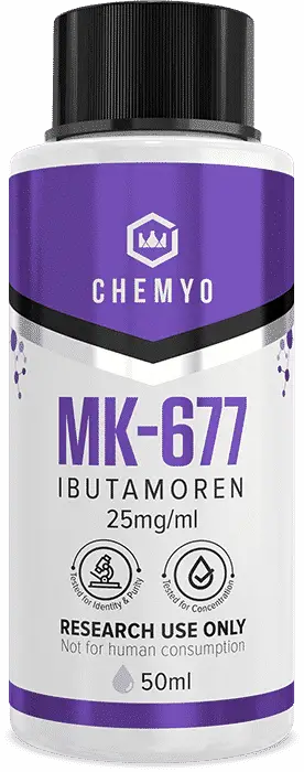Chemyo MK-677 Ibutamoren Solution 25mg/ml front label