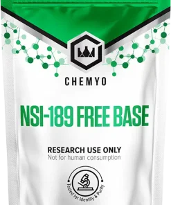 NSI-189 Free Base powder 1g front label - Chemyo research grade neurogenic compound