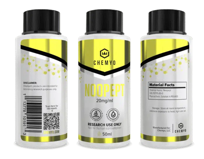 Noopept solution group product shot with induction seal – Chemyo