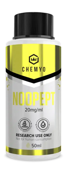 Noopept solution 20mg/ml front label – Chemyo research grade