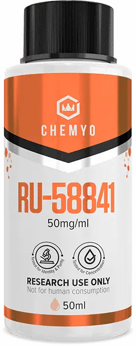 RU58841 solution 50mg/ml front label – Chemyo research grade