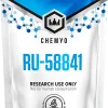 RU58841 powder 5g front label – Chemyo research grade antiandrogen