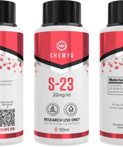 S-23 SARM group product shot with induction seal – Chemyo